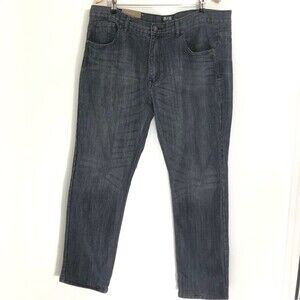 FUSAI Jeans Mens 40 32 Black Gray Dark Wash Denim1997 Straight Leg F.U.S.A.I.
